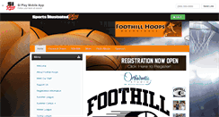 Desktop Screenshot of foothillhoops.org