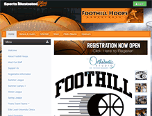 Tablet Screenshot of foothillhoops.org